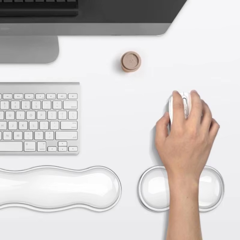 Laptop Accessories For Wrist Support - Przezroczysta podkładka pod myszkę i podpórka