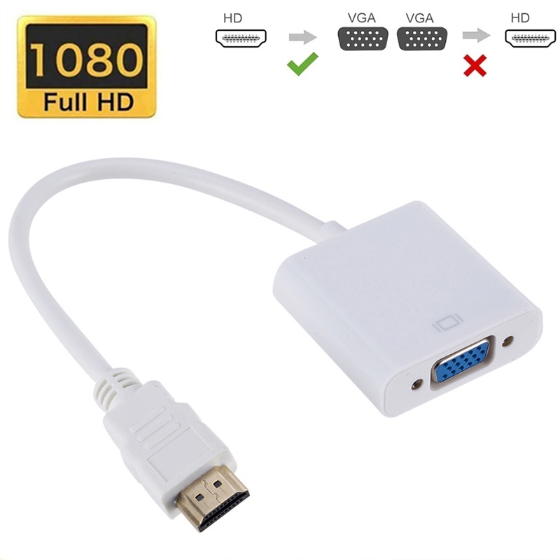 Hdmi Vga Adapter - Adapter HDMI-kompatybilny z VGA 1080P, konwerter