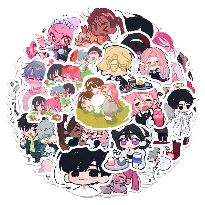 Laptop Accessories Gifts - 80 sztuk/zestaw Kreskówkowe Anime Obcy Scena