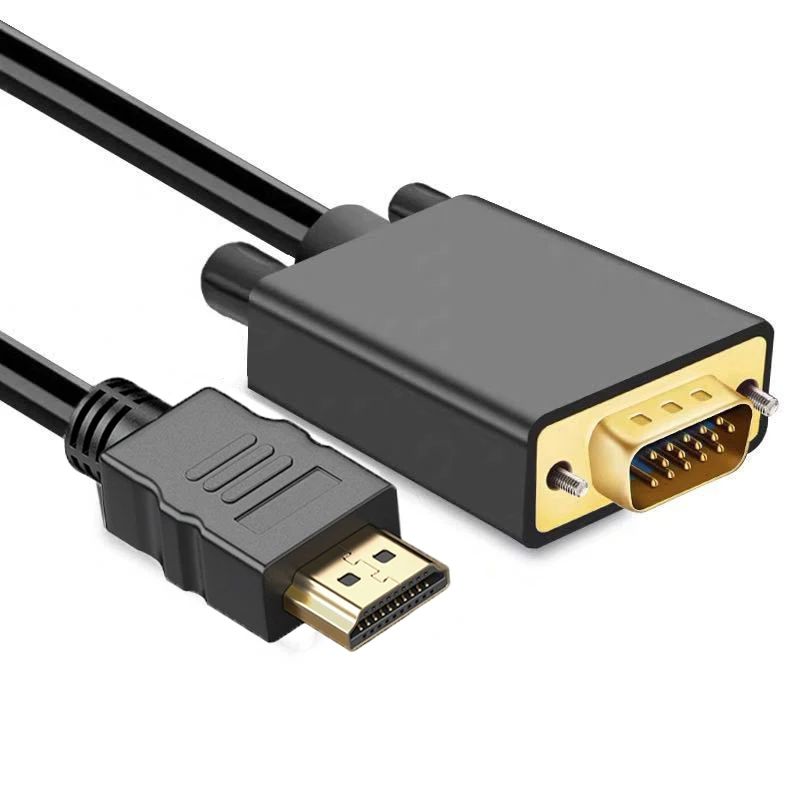 Hdmi Vga Adapter - 1.8M 1080P konwerter wideo kompatybilny z