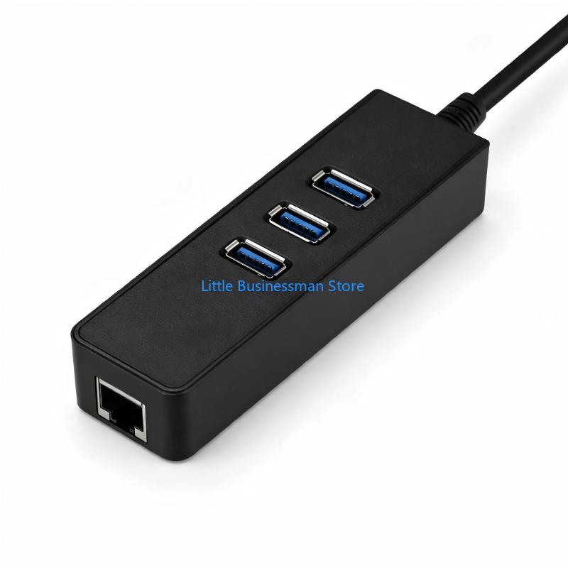 Laptop Accessories You Need - Adapter USB Ethernet z trzema gniazdami