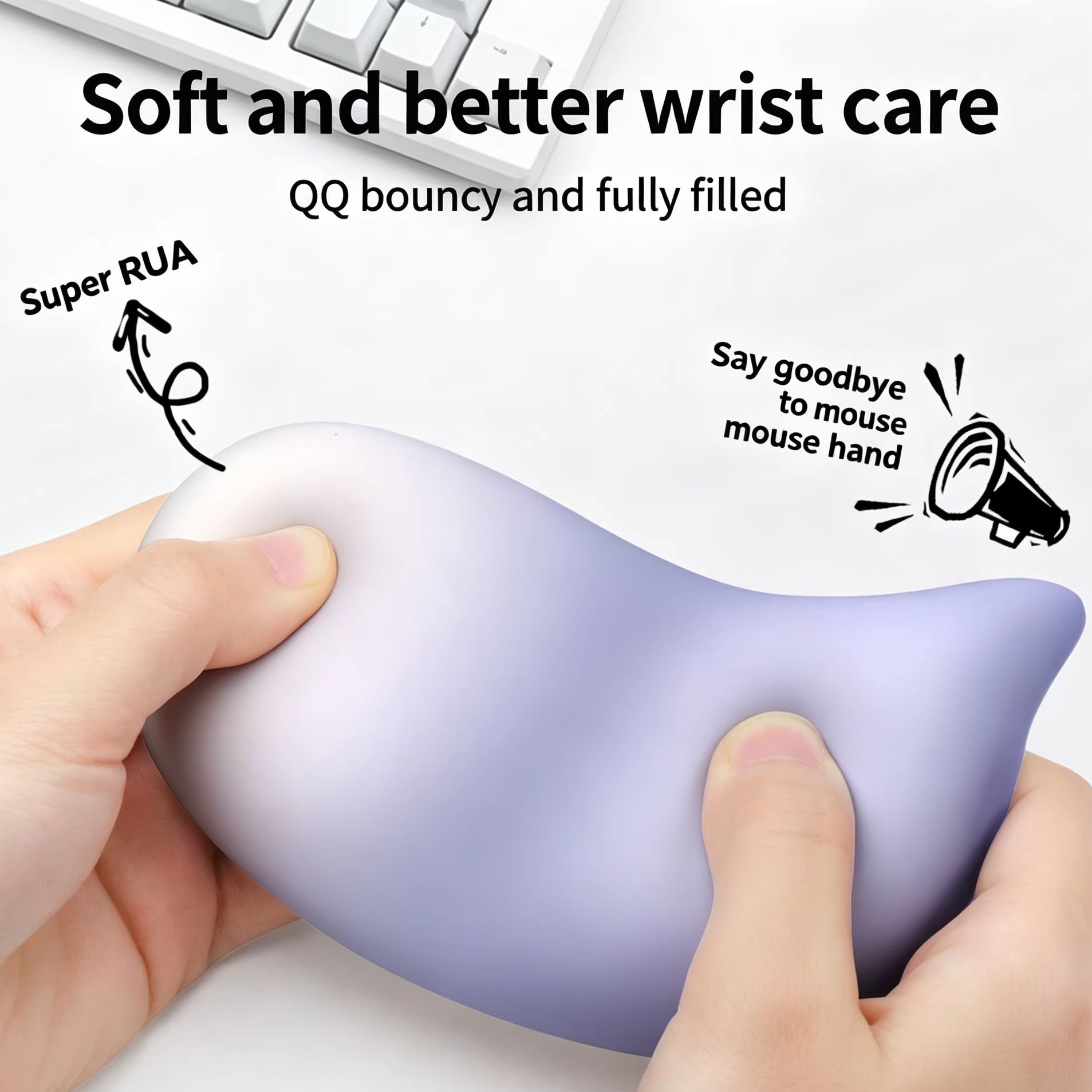 Laptop Accessories For Wrist Support - Miękka podkładka pod nadgarstek do myszy
