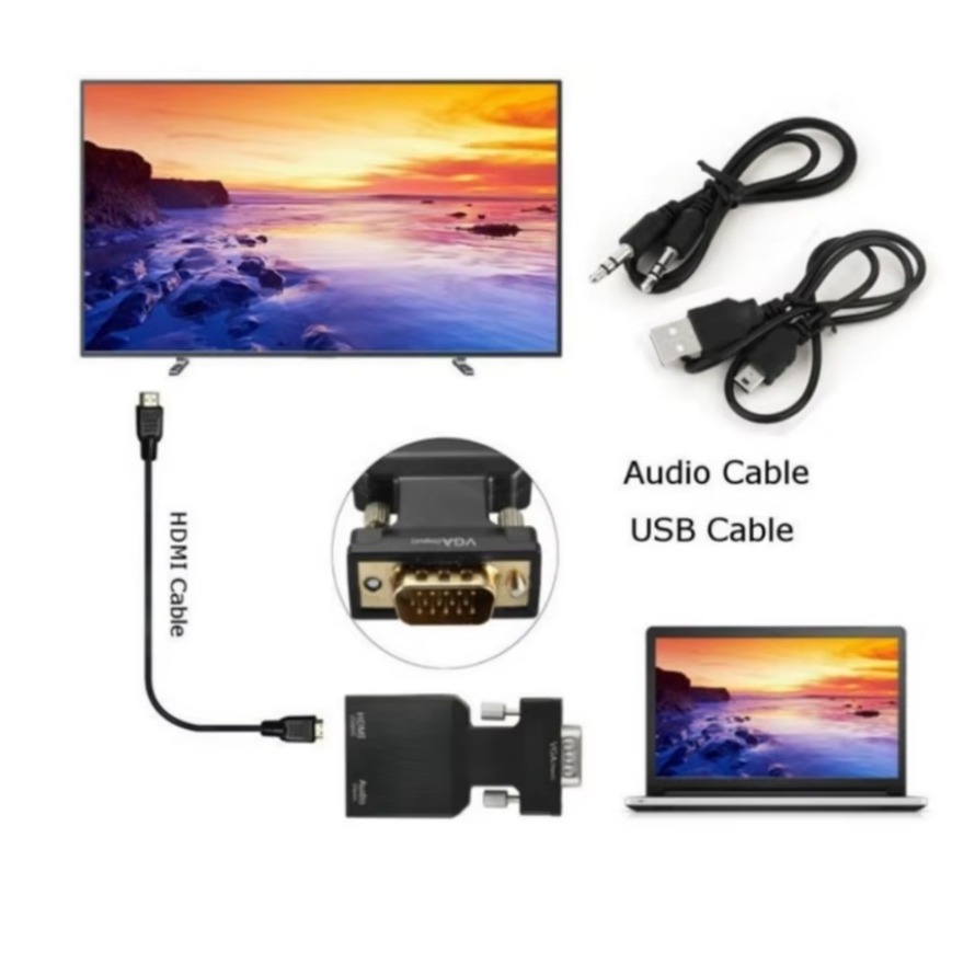 Konwerter VGA na HDMI 1080P mę – Hdmi Vga Adapter recenzja i cena