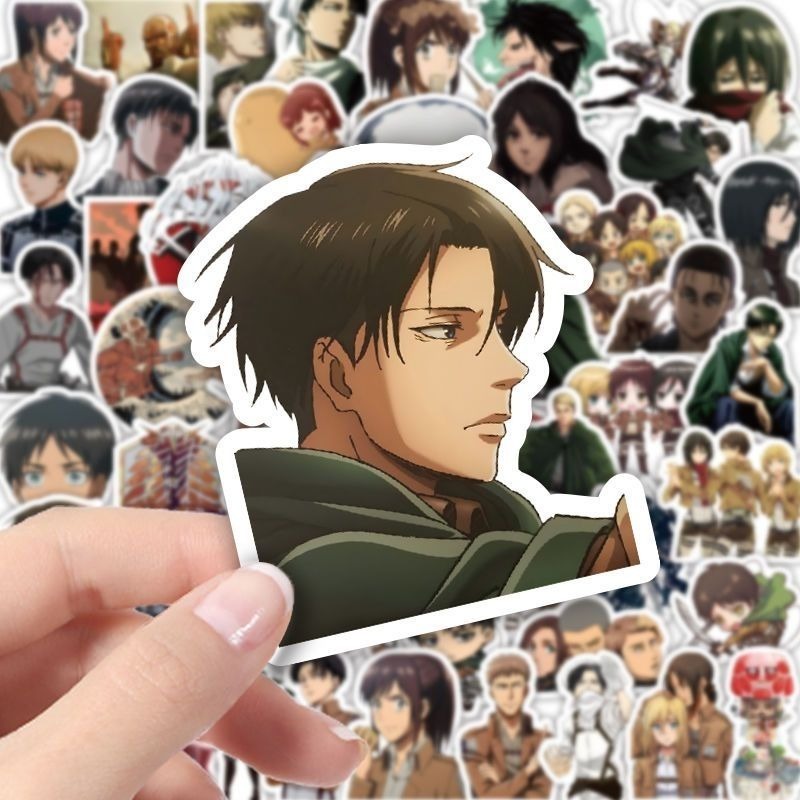 60 szt. Naklejek Anime Atak Ty – Laptop Accessories Diy recenzja i cena