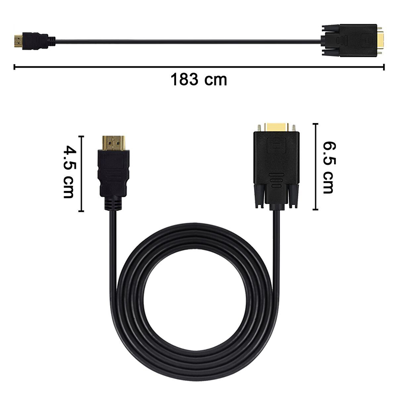 1.8M 1080P konwerter wideo kom – Hdmi Vga Adapter recenzja i cena