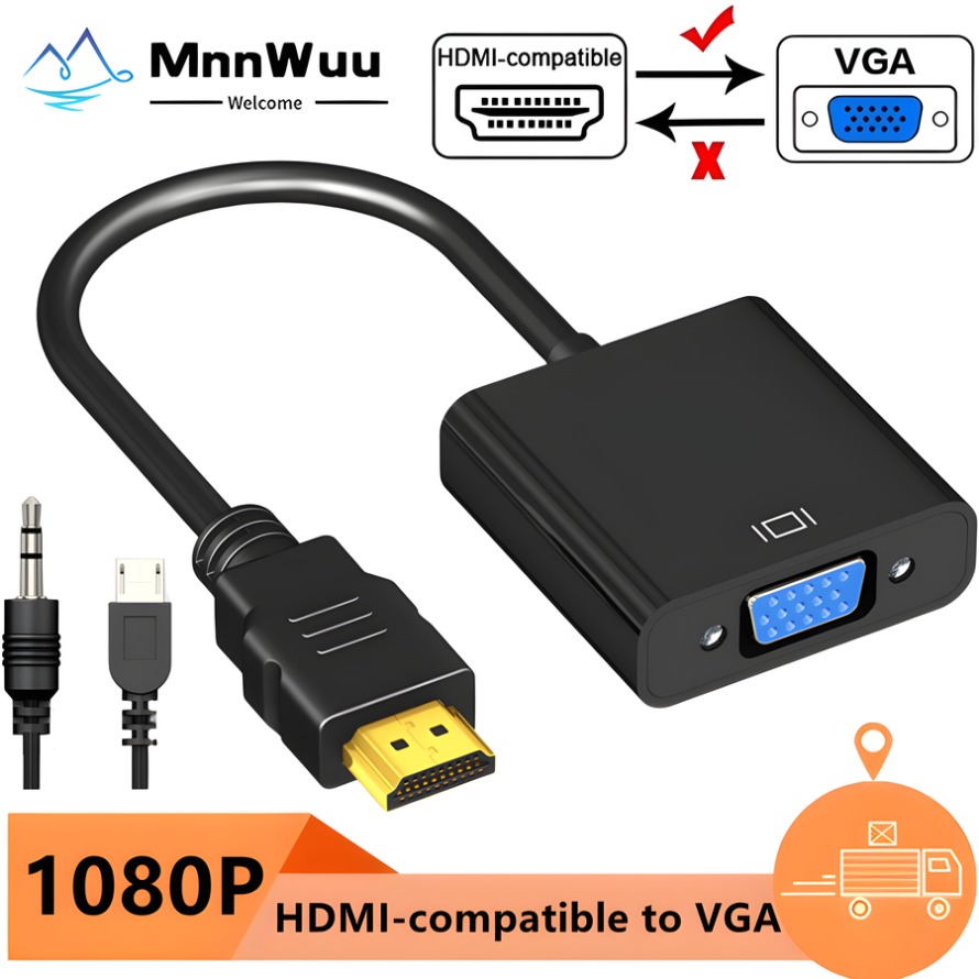 Konwerter HDMI na VGA 1080P z  – Hdmi Vga Adapter recenzja i cena