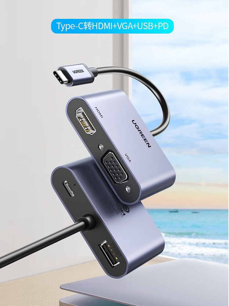 UGREEN Hub USB-C Typu C do HDM – Hdmi Vga Adapter recenzja i cena