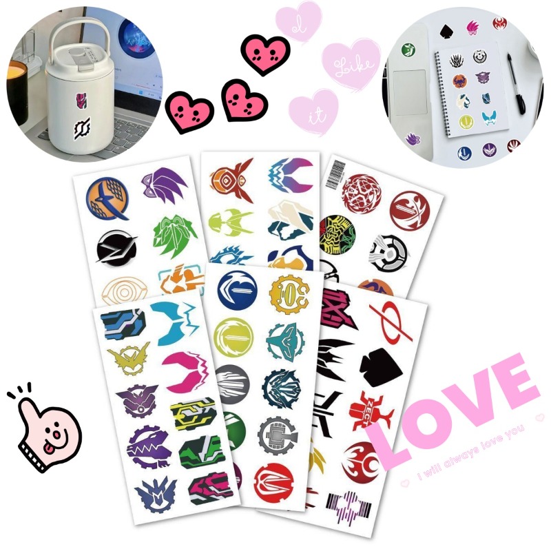 60 arkuszy naklejek z logo Kam – Laptop Accessories All recenzja i cena